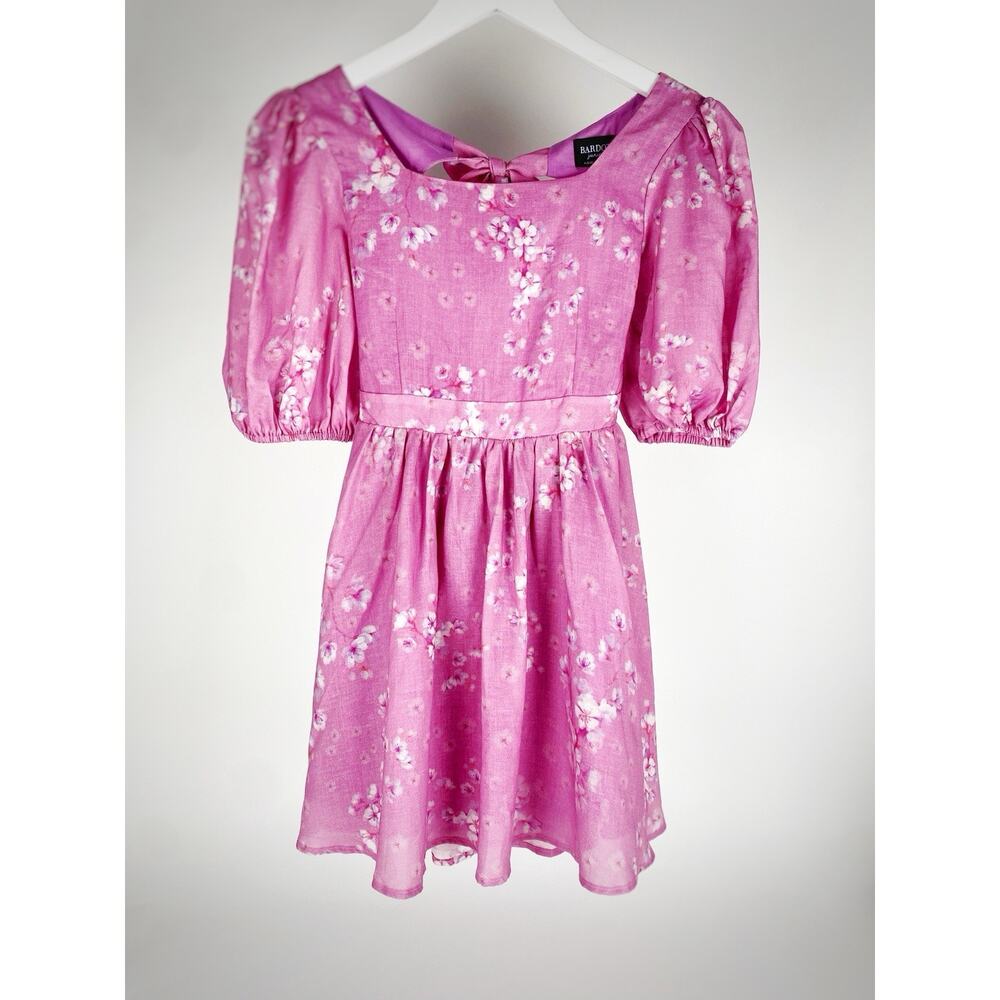Bardot Junior Girls Matilda Mini Floral Dress Pink Spring Preppy Easter Sz 12